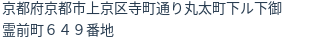 住所(登記所在地)