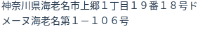 住所（登記所在地）