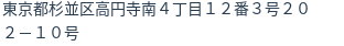 住所(登記所在地)