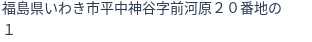 住所(登記所在地)