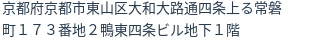 住所（登記所在地）