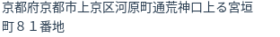 住所(登記所在地)