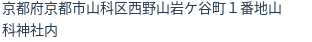 住所（登記所在地）