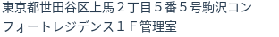 住所（登記所在地）