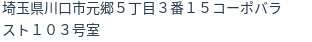 住所（登記所在地）