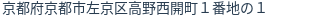 住所（登記所在地）