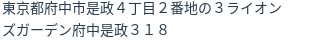 住所(登記所在地)