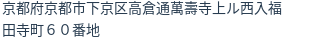 住所（登記所在地）