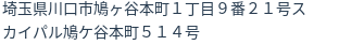 住所（登記所在地）