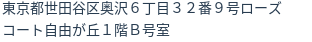 住所(登記所在地)