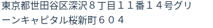 住所（登記所在地）