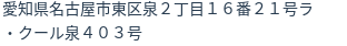 住所(登記所在地)
