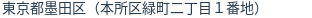 住所(登記所在地)