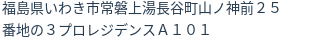 住所(登記所在地)