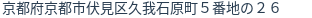 住所（登記所在地）