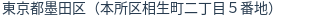 住所（登記所在地）