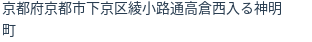 住所（登記所在地）
