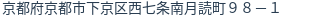 住所(登記所在地)