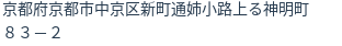 住所（登記所在地）