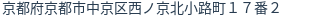 住所(登記所在地)