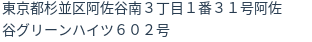 住所（登記所在地）