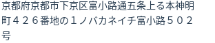 住所(登記所在地)
