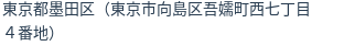 住所（登記所在地）