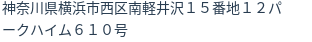 住所(登記所在地)