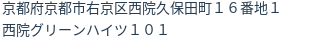住所（登記所在地）