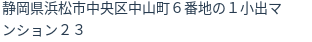 住所（登記所在地）
