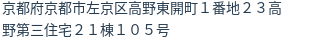 住所(登記所在地)