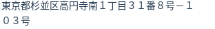 住所(登記所在地)