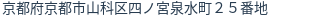 住所(登記所在地)