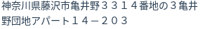 住所(登記所在地)