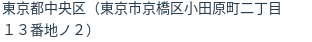 住所（登記所在地）