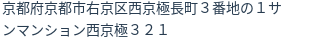 住所（登記所在地）