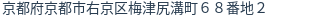 住所（登記所在地）