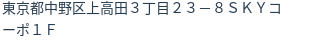 住所(登記所在地)
