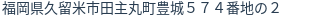 住所(登記所在地)
