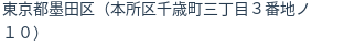 住所（登記所在地）