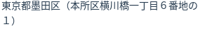 住所(登記所在地)