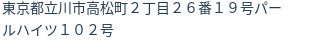 住所(登記所在地)