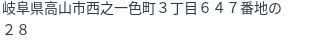 住所(登記所在地)