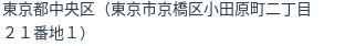 住所(登記所在地)