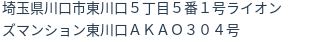住所(登記所在地)