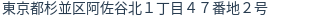住所（登記所在地）