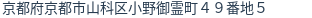 住所（登記所在地）