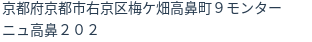 住所（登記所在地）