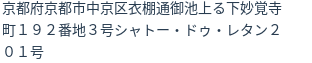 住所(登記所在地)