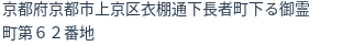 住所(登記所在地)